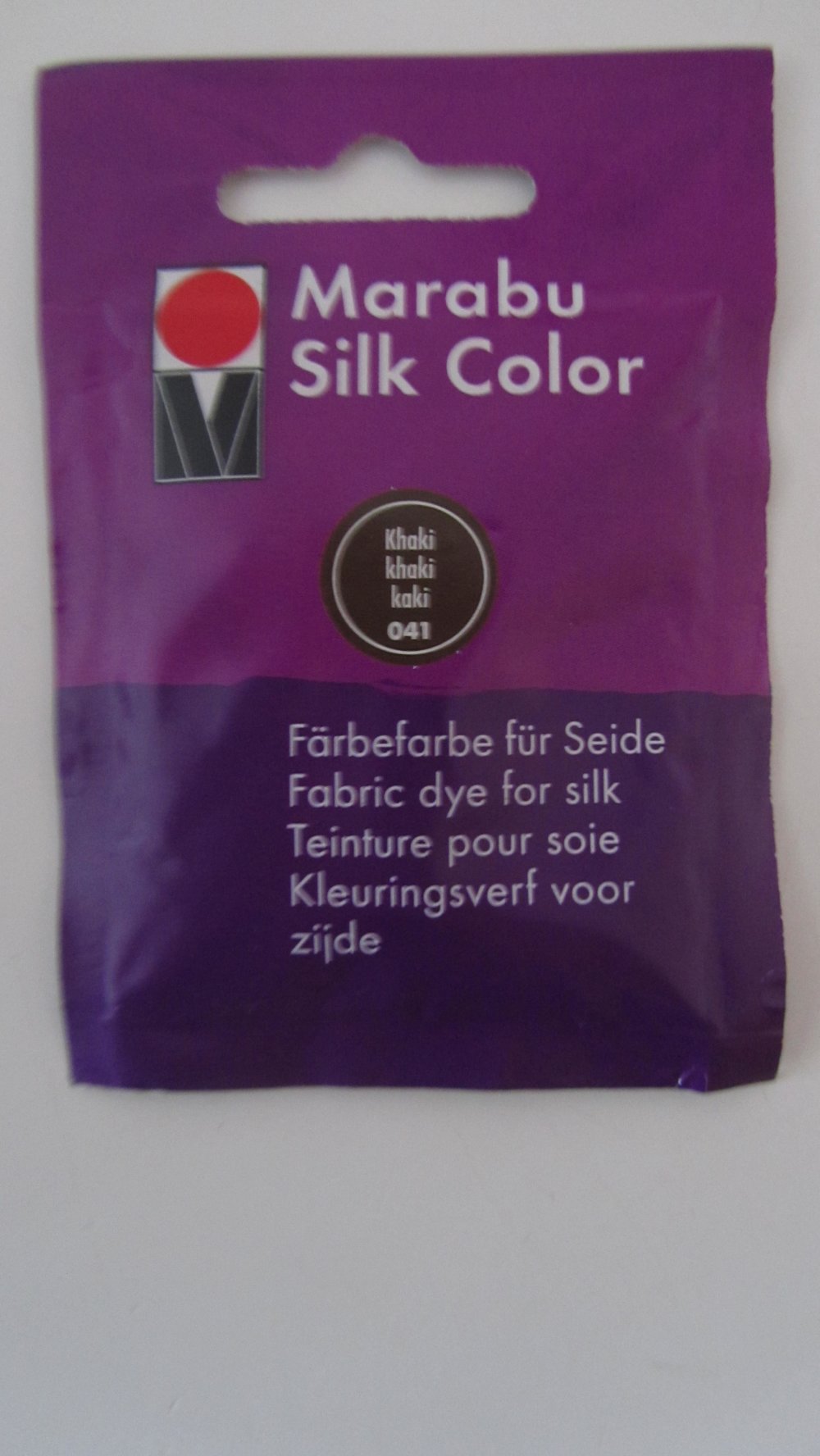 Teinture pour soie de couleur kaki- marabu silk color - numéro 041