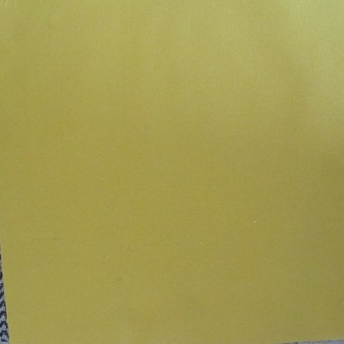 Tissu en toile véritable - feuille - 30,48 cm x 30,48 cm - couleur jaune foncé