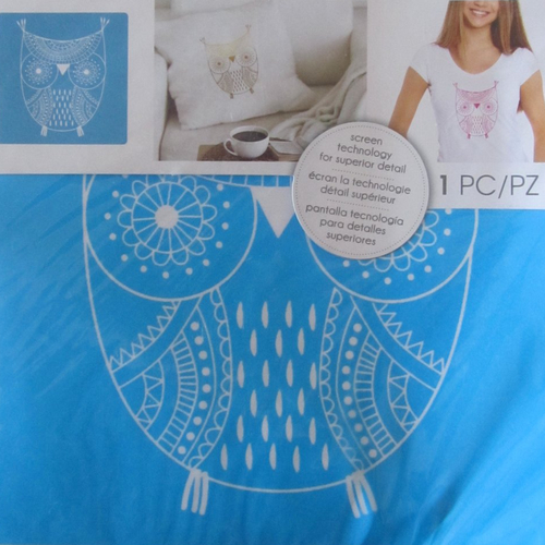 Pochoirs écran – hibou ou chouette pour customiser tous textiles