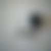 Boîte de perles tube opaque de couleur noire - 13 mm x 2,5 mm