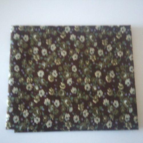 Toile - tissus  pour patchwork - mini fleurs - 100 % coton - 45 x 45 cm