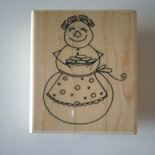 Tampon en bois et caoutchouc - modèle "christmas cookies" de penny black