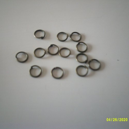 Sachet de 11 grammes d' anneaux de jonction ouvert - métal  - 6 mm