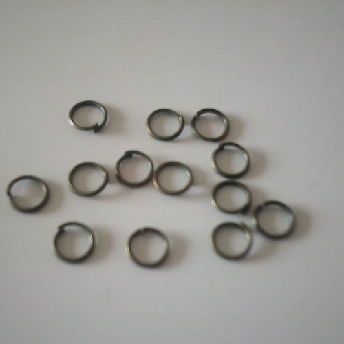 Sachet de 5 grammes d' anneaux de jonction ouvert - métal  - 6 mm