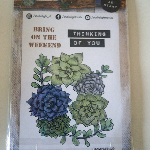 Clear stamps - tampon transparent floral - bring on the weekend - thinking of you