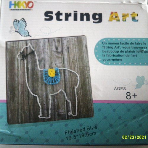 Set de création string art "lama" - tkkyo - âge 8 ans et plus