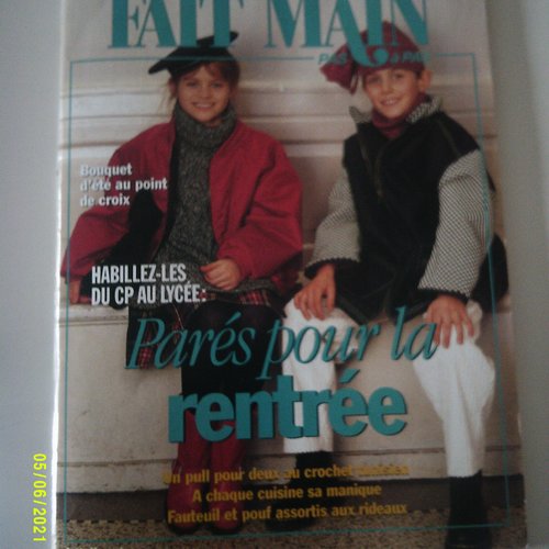 Magazine fait main  pas à pas - 3ème trimestre 1995 - donc très ancien - n° 8 /1995