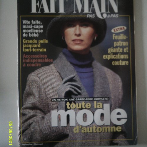 Magazine fait main  pas à pas -  très ancien - n° 9 /1994 - mensuel