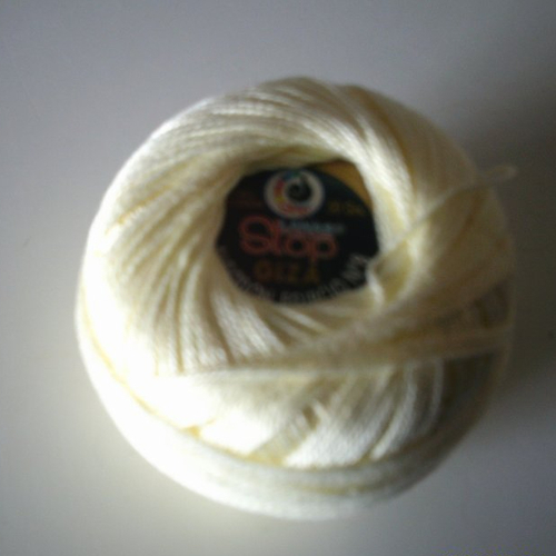 Bobine, pelote de coton lanas stop modèle giza   - 50 g - couleur jaune