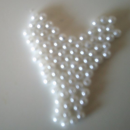 Lot de 30 grammes de perles blanches  nacrées - 5 mm