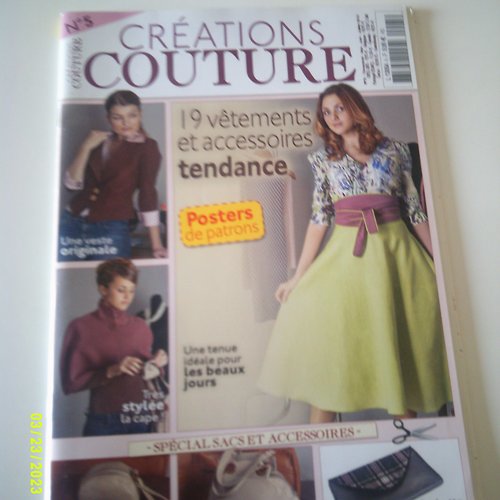 Magazine création couture - vêtements et accessoires tendance - n° 5 - mai juin juillet 2012