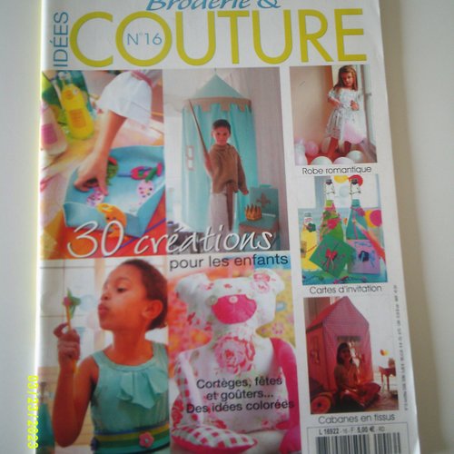 Magazine : broderie & couture n° 16 - avril, mai 2006