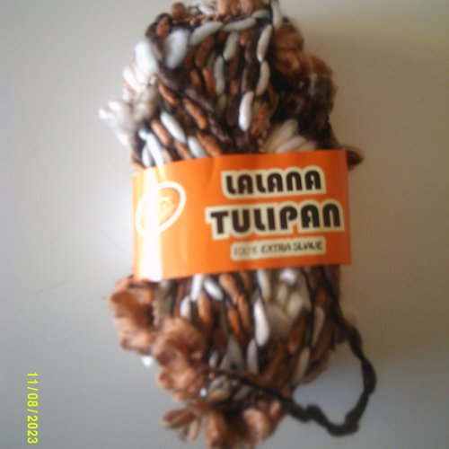 Lot de 6 pelotes de laine lalana tulipan 100% extra suave  - 20 gr chacune - aiguille n° 8
