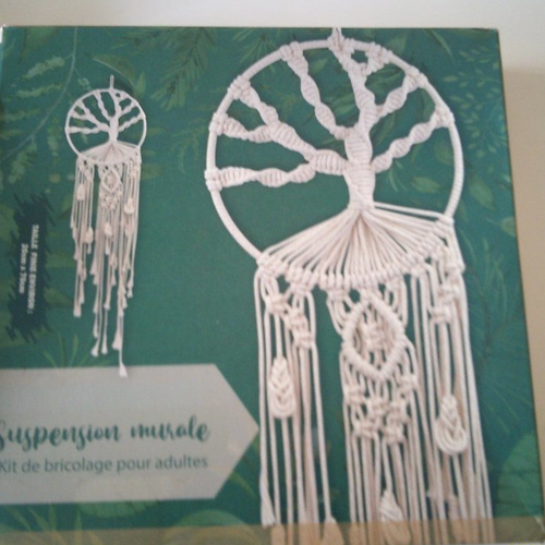 Loisir créatif kit de bricolage pour adultes - suspension murale - arbre de vie en macramé