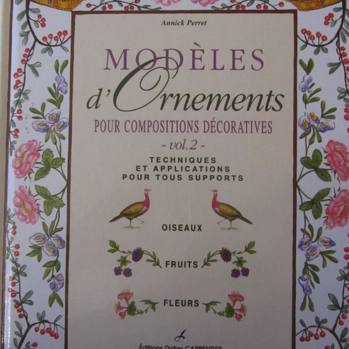Livre "modèles d'ornements" pour compositions décoratives - volume 2