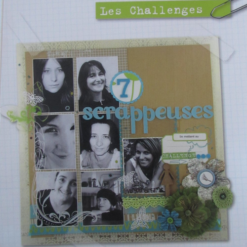 Livre "7 scrapeuses" -  les ateliers de karine - créa passions - challenges - 50 projets