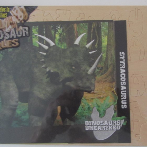 Lot de 5 puzzles en 3d dinosaures en bois