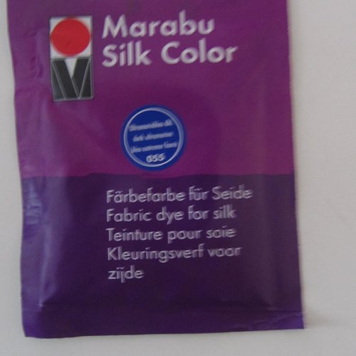 Teinture pour soie de couleur bleu outremer foncé  - marabu silk color  numéro  055