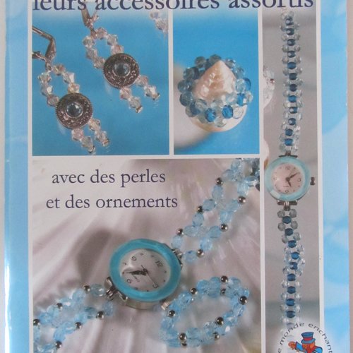 Livre "montres-bijoux et leurs accessoires assortis" avec planche de modèles de fabrication