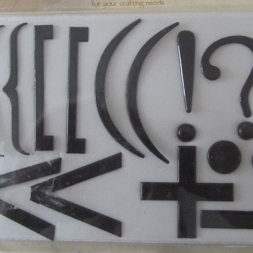 Décoration - kit cartes à décorer - signes en métal noir
