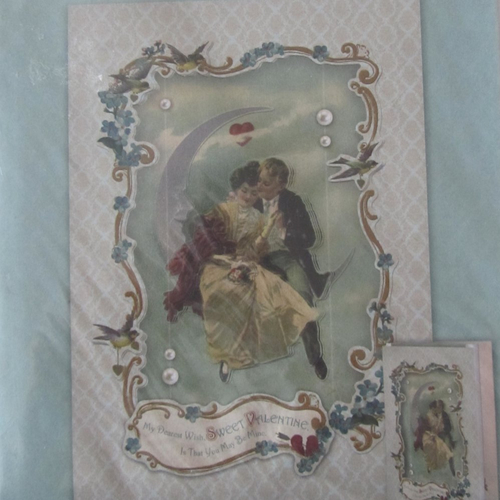 Kit pour confectionner une carte grâce au découpage - victorian valentine
