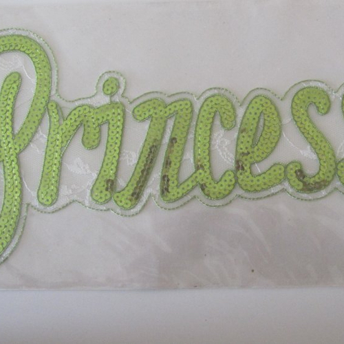 Stickers déco - "princess" en dentelle rebrodée de paillettes, sequin - décoration, mur, lampe, coussin  etc...