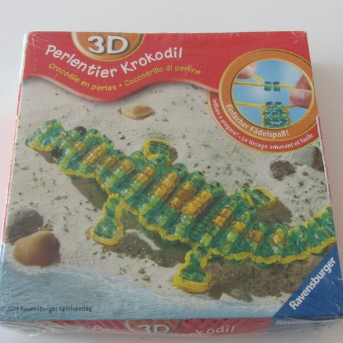 Fabrique ton crocodile en perles - 3d - pour les enfants de 6-12 ans
