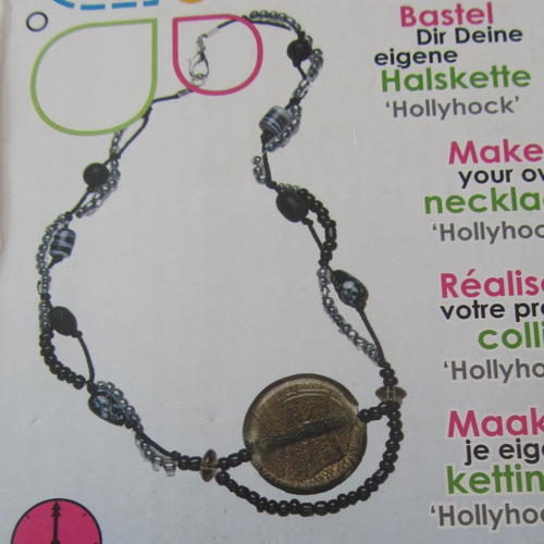 Kit réalisez votre propre collier de perles - 9 versions dans les tons noir