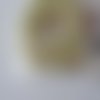 Cordon tressé de raphia - doré rose et vert pomme - 1 m x 12 mm