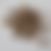 Sachet de 40 perles en bois rondes de couleur marron - 8 mm