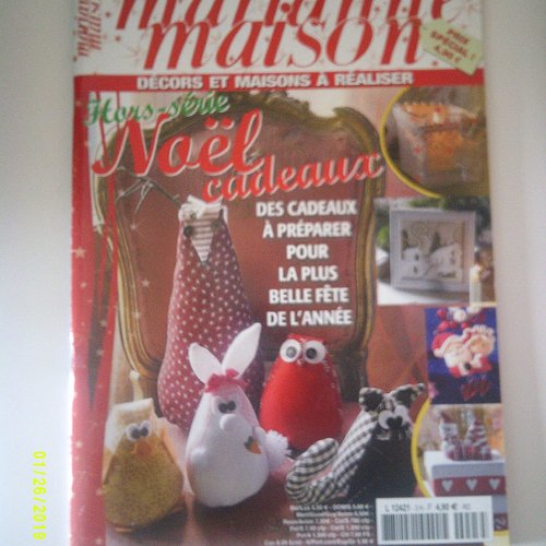 Magazine "marianne maison hors série numéro 3" - octobre/novembre 2014