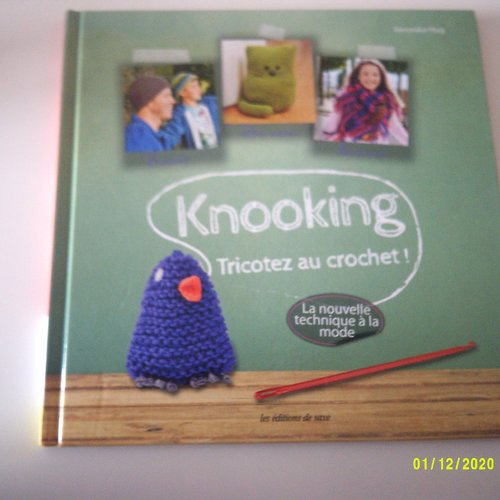 Livre "knooking - tricotez au crochet" nouvelle technique à la mode