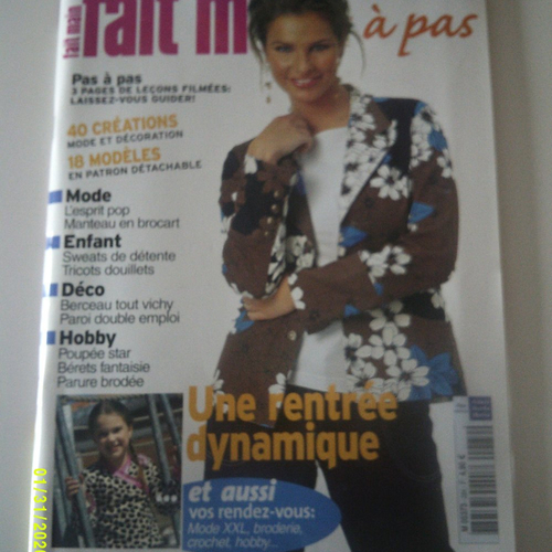 Magazine "fait main" - numéro 284 - septembre 2005 - 40 créations mode et décoration