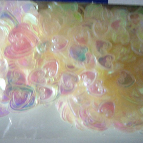 Pochette de confettis en forme de coeur aimants - 2 tailles différentes