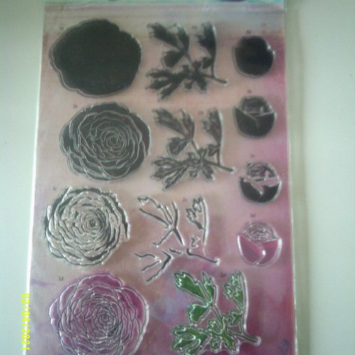 Studio light - layered clear stamps - fleurs -  a5 nr 22 stampsl22