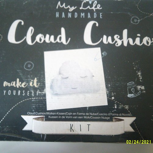 My life handmade - kit pour la fabrication d'un coussin nuage