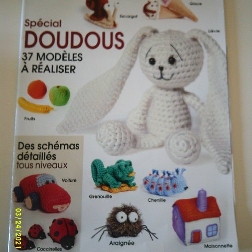Magazine : passion crochet - spécial doudous - 37 modèles à réaliser