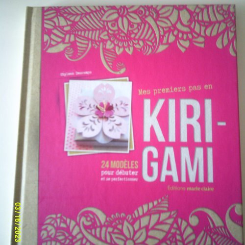 Livre - mes premiers pas en kirigami - editions marie claire - 24 modèles pour débuter et se perfectionner
