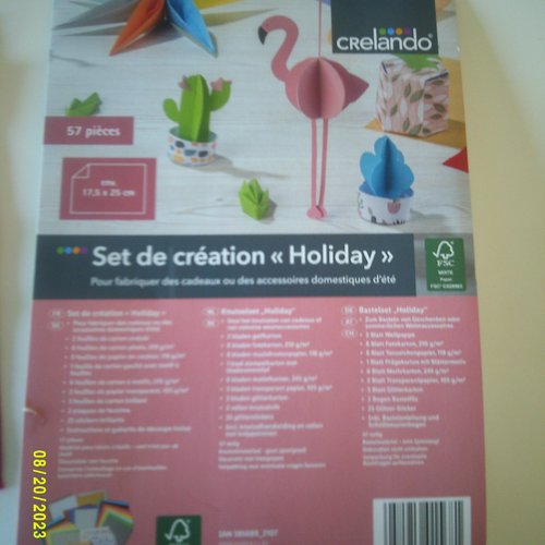 Set de création "holiday" - 57 pièces - crélando