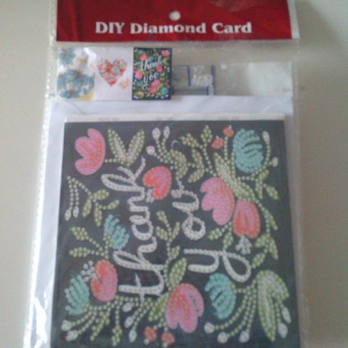 Kit de 3 cartes et 3 enveloppes à décorer en peinture diamant
