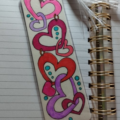 Marque page coeur