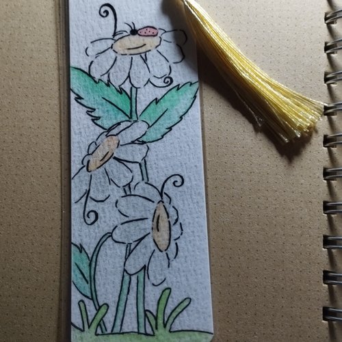 Marque page marguerite