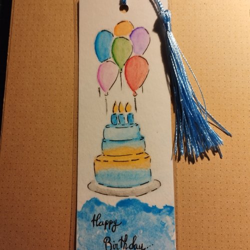 Marque page birthday