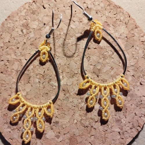 Boucles d'oreilles yellow"