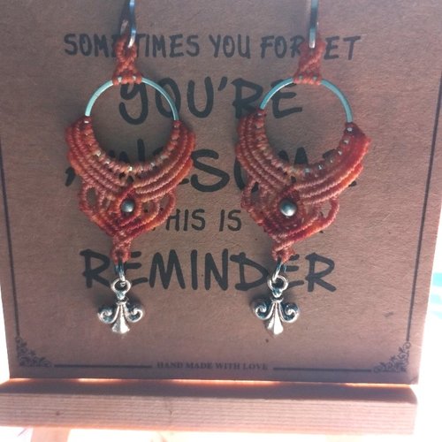 Boucles d'oreilles "red"