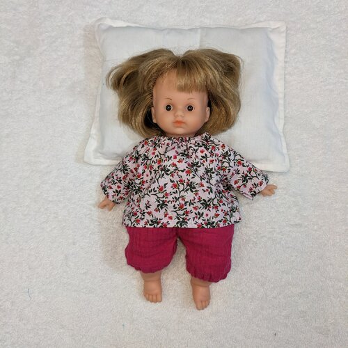 Vêtements habits poupon poupée petitcollin 25 cm ecolo doll