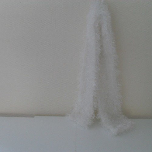 Écharpe  laine  blanche