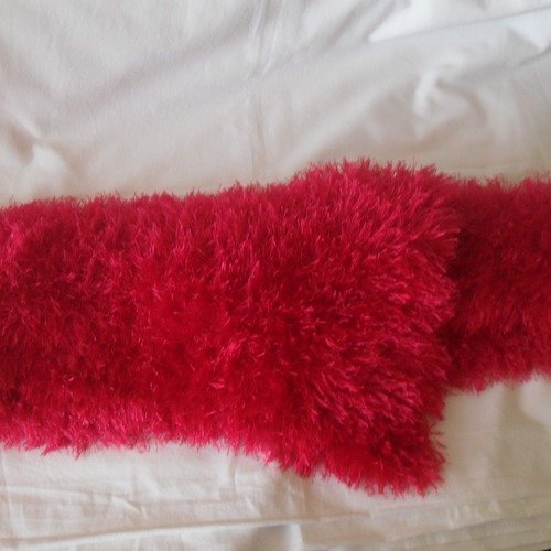 Écharpe  laine rouge