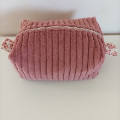 Trousse rectangle  en  velours