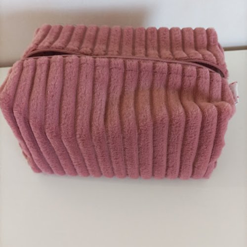 Trousse rectangle  en  velours